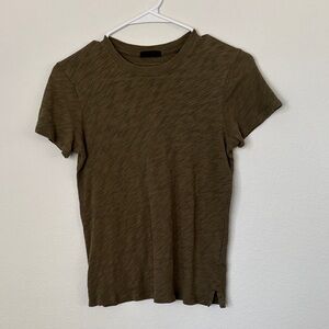 ATM Anthony Thomas Melillo Khaki Army Green Short Sleeve Tee Cotton